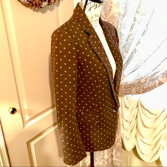 🆕 Anthropologie Cartonnier Polka Dot Blazer - Picture 4 of 8